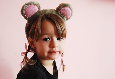 Girl with mouse ears