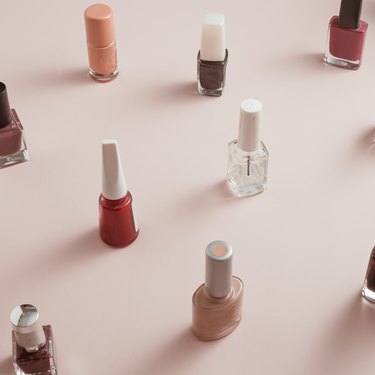 Sample nail polish of different colors