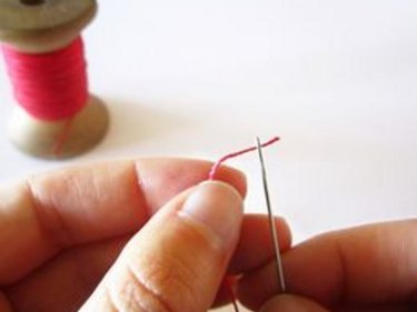 How to Thread a Needle and Tie a Knot