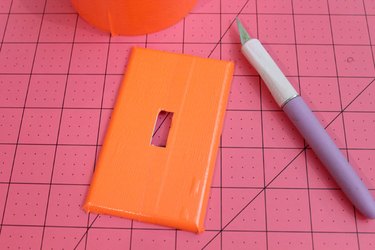 Cover with orange duct tape