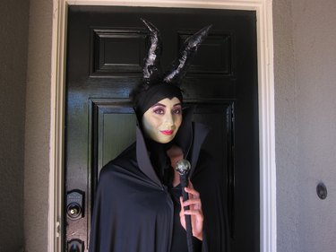 Maleficent looking in the mirror