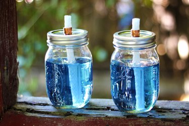 Small Glass Jar with Copper Top