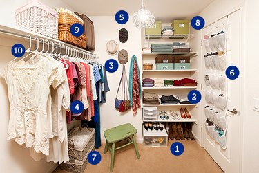 How To Organize A Deep Closet With Lots Of Space