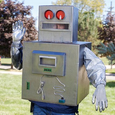 Your finished robot Halloween costume