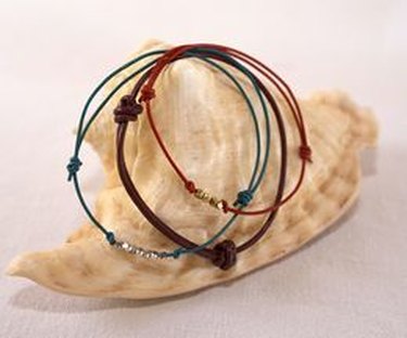 Leather sales bracelet knot