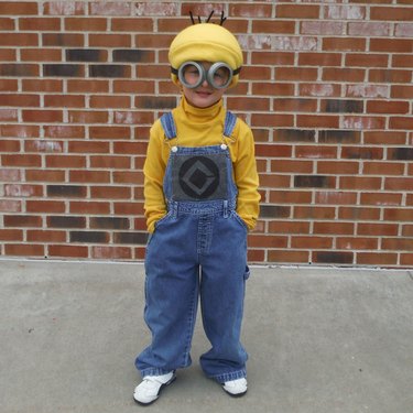 Completed minion costume