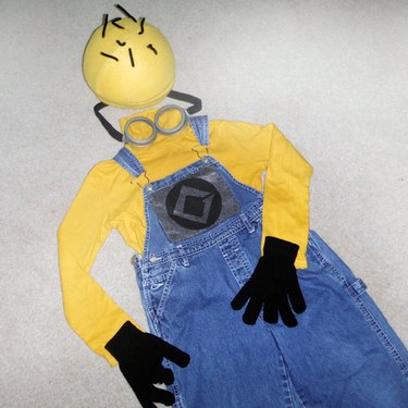 Completed minion costume