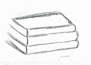 Sketch of books.  Book drawing, Sketch book, Drawings