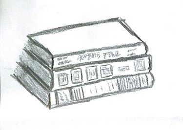 Stack Of Books Drawing - How To Draw A Stack Of Books Step By Step