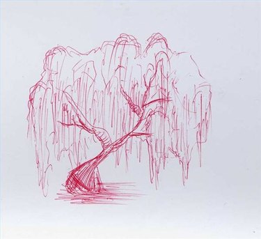 easy pencil drawings of trees