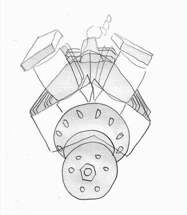 Ferrari 355 V8 Drawing by Jon Owens - Pixels