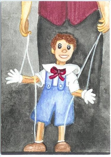 How to Draw a Marionette Puppet - Really Easy Drawing Tutorial