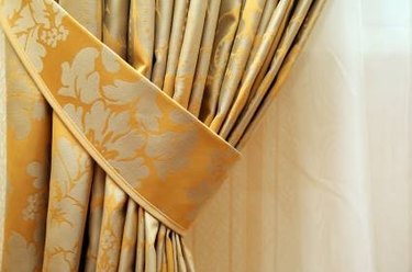 How to make curtain tie-backs