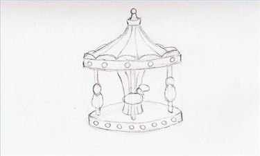 How to Draw a Merry-Go-Round | ehow.com | Drawings, Painting art projects,  Round tattoo