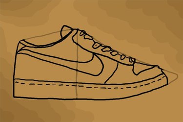 Drawing of 2025 nike shoes