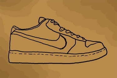 nike shoes drawing