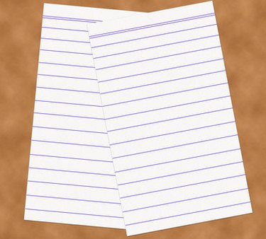 Clean Open Notebook Paper Without Horizontal Lines In Black Cover