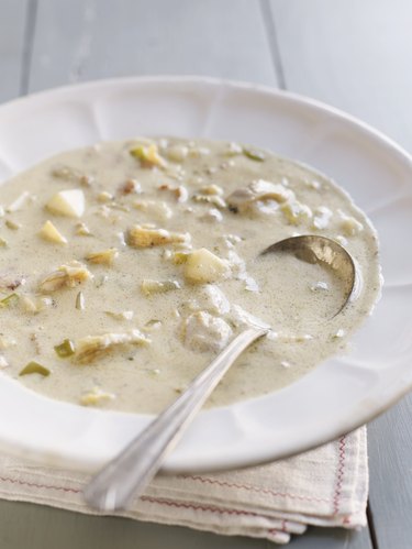 Bowl of New England Clam Chowder