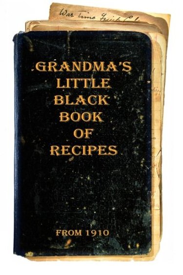 "Grandma's Little Black Book of Recipes"