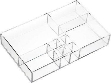 Kootek 11 pcs Clear Plastic Drawer Organizer Set, 4-Size Bathroom Draw