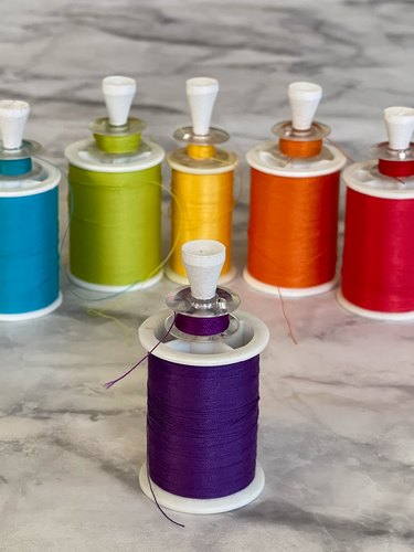 colorful bobbins