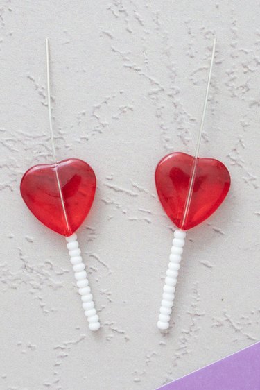 Valentine's Day Earrings Hollow out Love Water Drop Candy Gradual