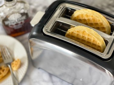 waffles in a toaster