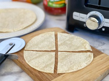 cut corn tortilla