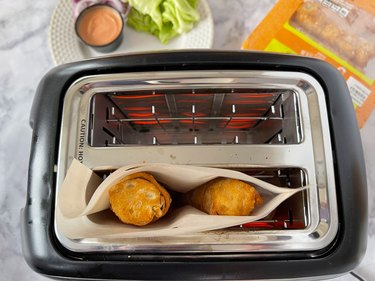 egg rolls in a toaster