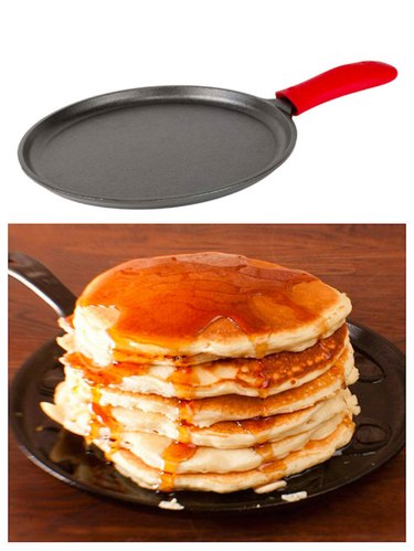 Non Stick Skillet Pan, 11 inch Nonstick Crepe Pan Dosa Pan, Die-Cast Auluminium Pancake Griddle Pan, PFOA Free Cooking Pan for Tortillas, Pancakes