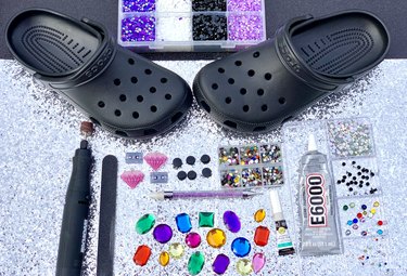Supplies for bejeweled Crocs