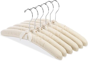 Whitmor Canvas-Set Padded Hangers