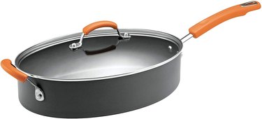 A Rachael Ray Brights Hard Anodized Nonstick Sauté Pan