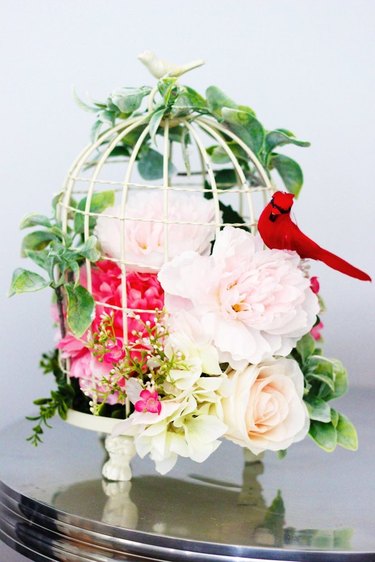 Decorative Floral Birdcage
