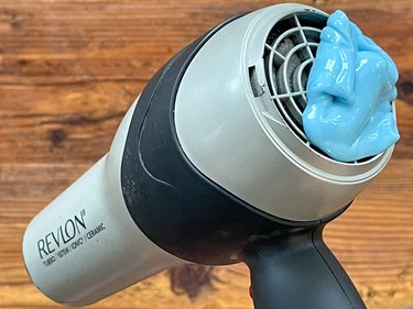 clean lint from hair dryer