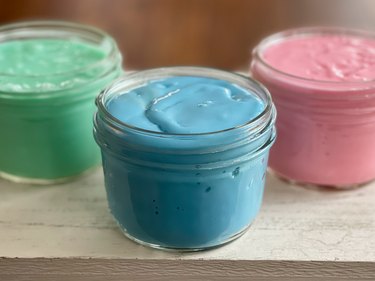 3 jars of DIY cleaning slime