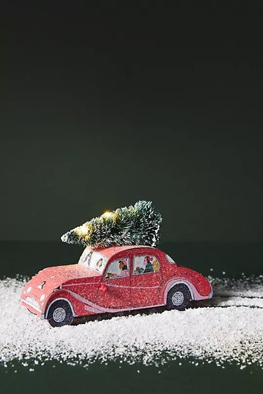 Light-Up Christmas Tree Car from Anthropologie