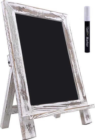 Wooden Framed Standing Chalkboard Sign from Amazon