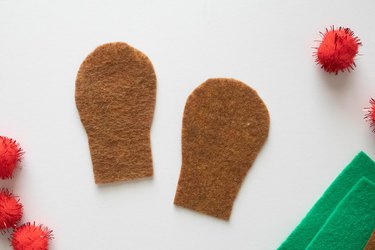 Felt for holiday turkey slippers