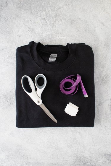 Supplies for cropped sweatshirt