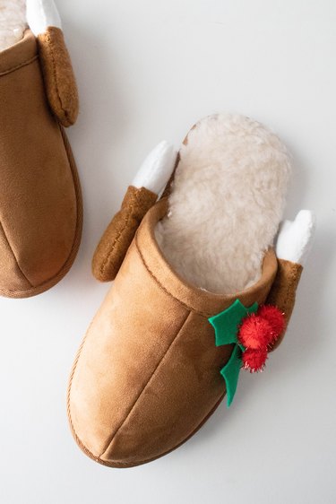 DIY holiday turkey slippers
