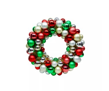 H for Happy Christmas Ornament Wreath