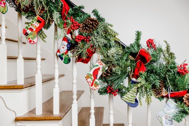 Ways to decorate your staircase for Christmas