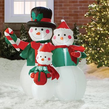 The Holiday Aisle Snowman Family Inflatable