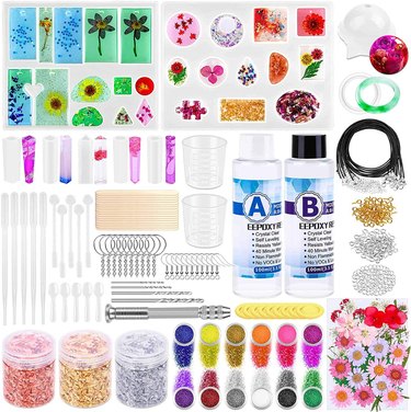 Epoxy Resin Set For Beginners UV Light Crystal Clear Mold Starter DIY Kit  Jewelry Making Mold Craft For Starter Making Access