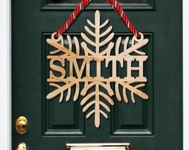 Personalized Snowflake Door Hanger