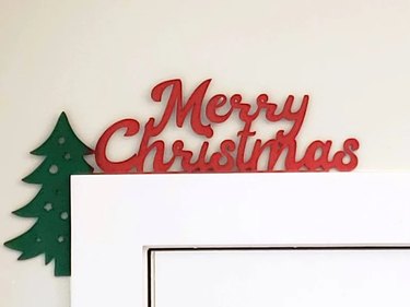 Merry Christmas Door Trim Sign