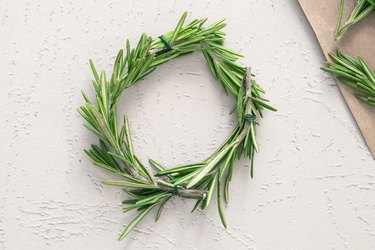 Mini rosemary wreath