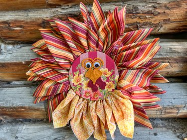 finished turkey wreath