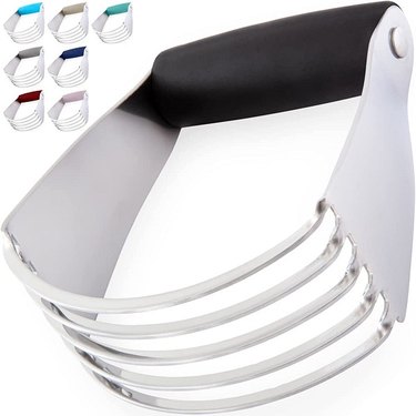 GoodCook 6-Tine Stainless Steel Wire Dough and Butter Pastry Blender,  Silver/Black 